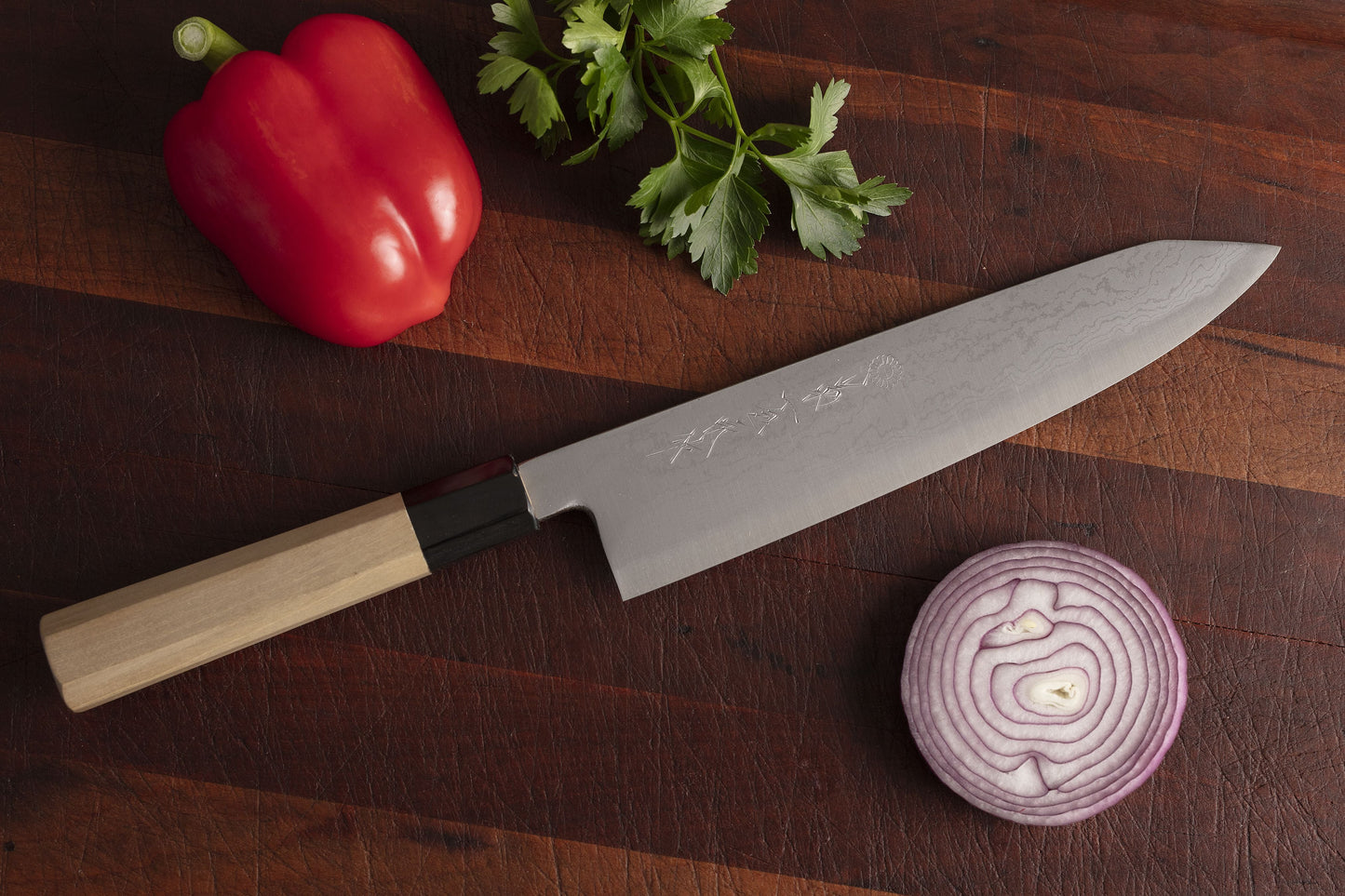 Outlet - GKAD Kokaji Blue #2 Damascus Gyuto