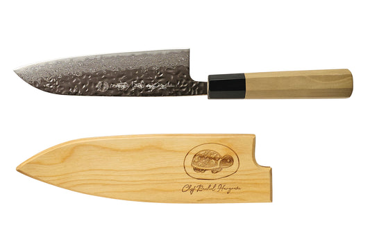 LIMITED EDITION Chef Rachel Hargrove Santoku and Cherry Saya set