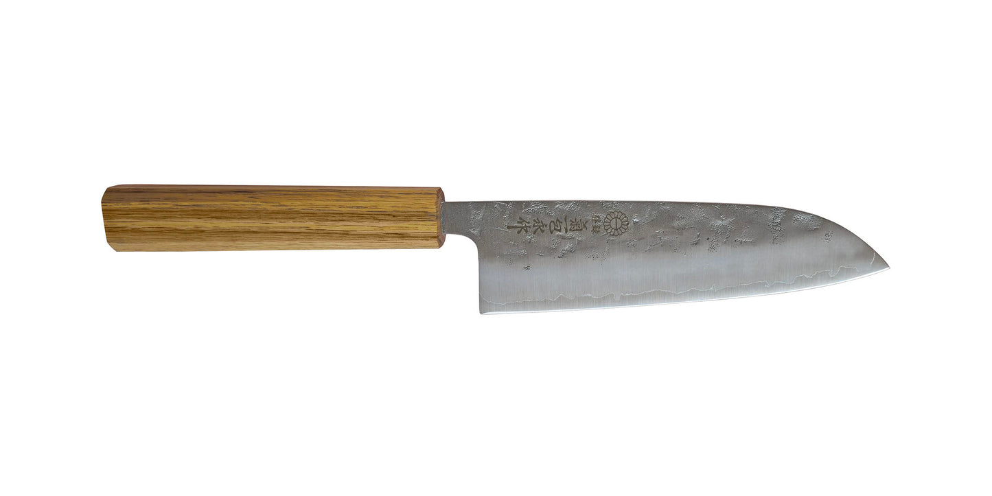 WSN17c 17cm SLD core Damascus Santoku