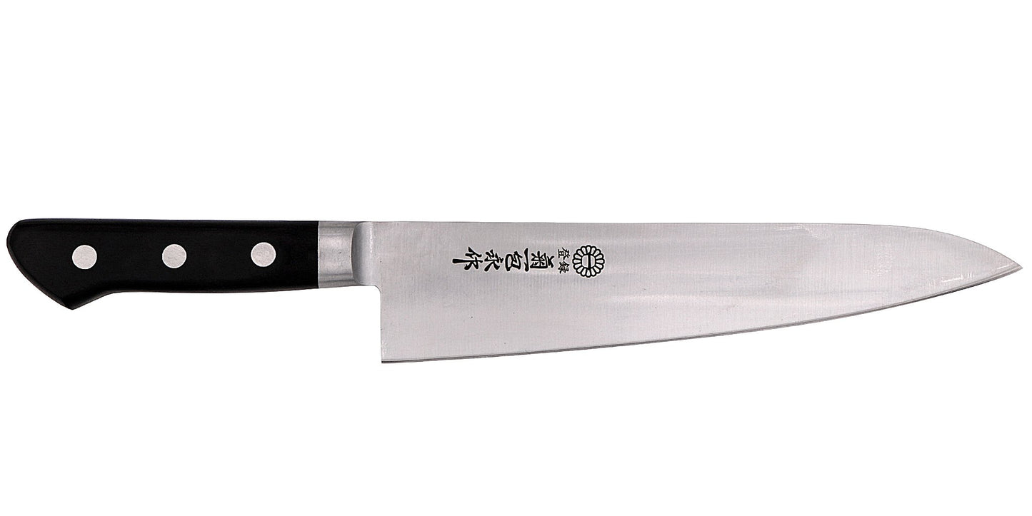 Kikuichi Cutlery Carbon Steel Series Gyuto. Available in sizes 18 cm, 21 cm, 24 cm, 27 cm, and 30 cm.