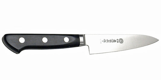 Kikuichi Cutlery Molybdenum Stainless Steel Petty knife. Available in sizes 12 cm and 15 cm.