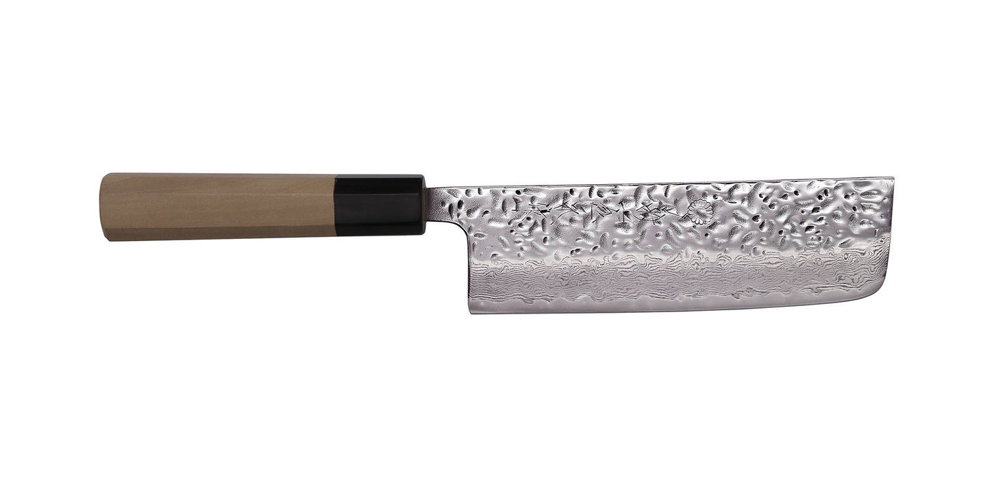 MDT67 Series 67-Layer Mirror Damascus Tsuchime Nakiri
