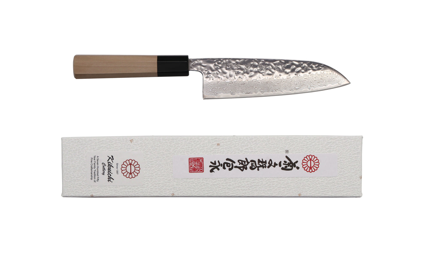 MDT67 Series 67-Layer Mirror Damascus Tsuchime Santoku