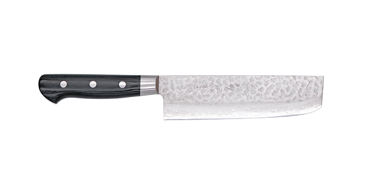 Enso HD Vegetable Cleaver Chinese Chef's Knife Hammered Damascus