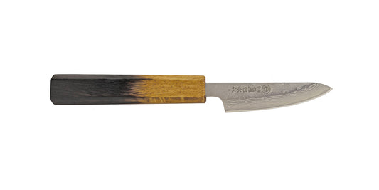 Oak Handle 440C Stainless Damascus Paring