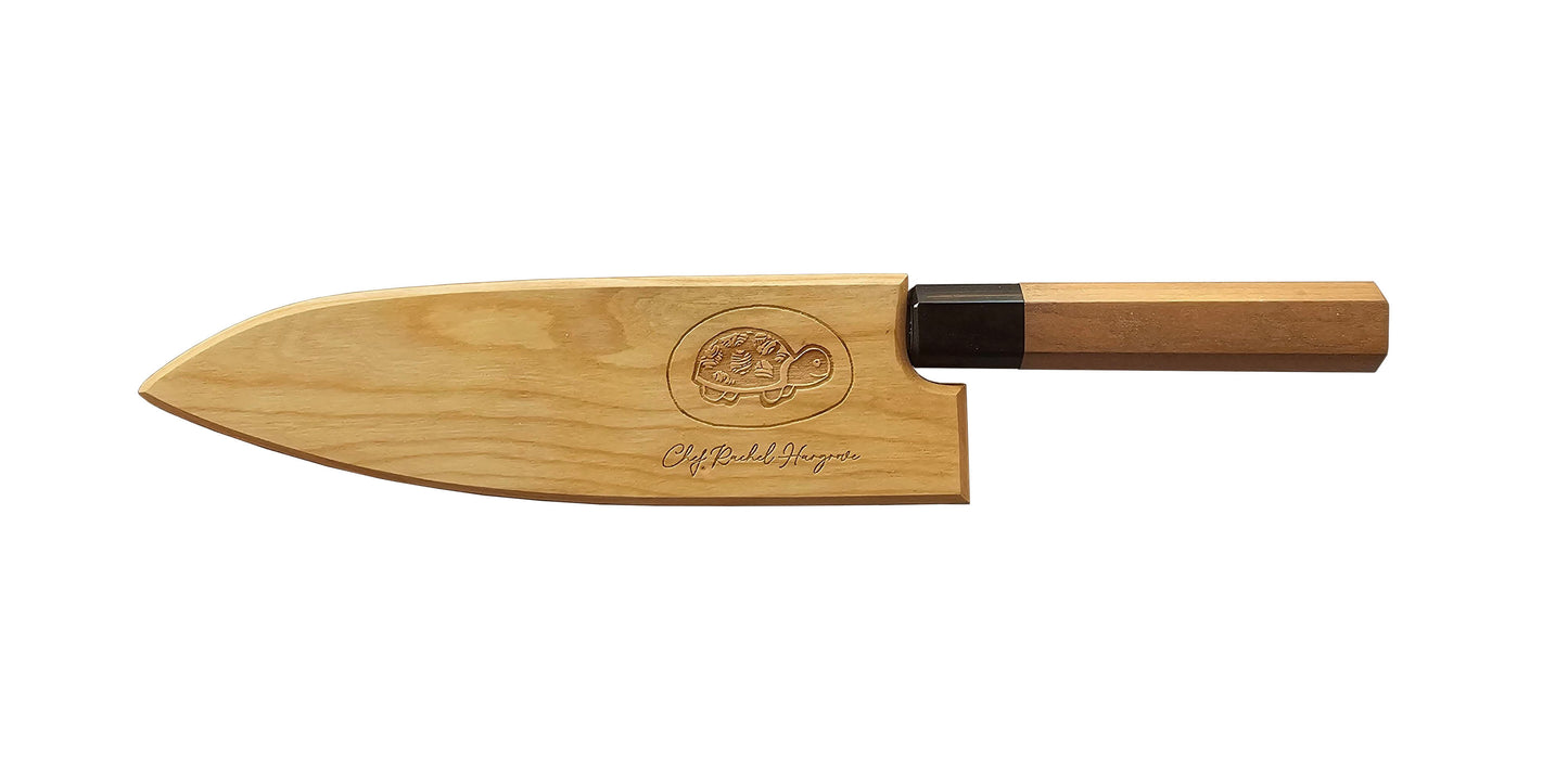 LIMITED EDITION Chef Rachel Hargrove Santoku and Cherry Saya set