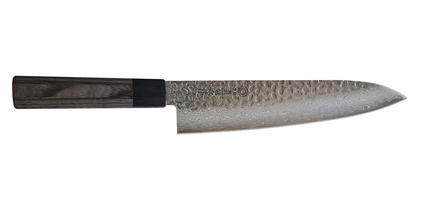 SE33 Series 33 Layer Damascus Tsuchime Gyuto