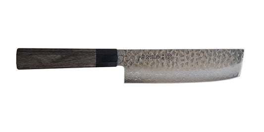 SE33 Series 33 Layer Damascus Tsuchime Nakiri