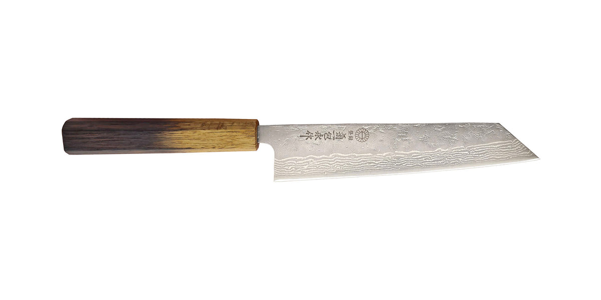 Swedish Steel Nashiji Damascus Gyuto with Oak handle