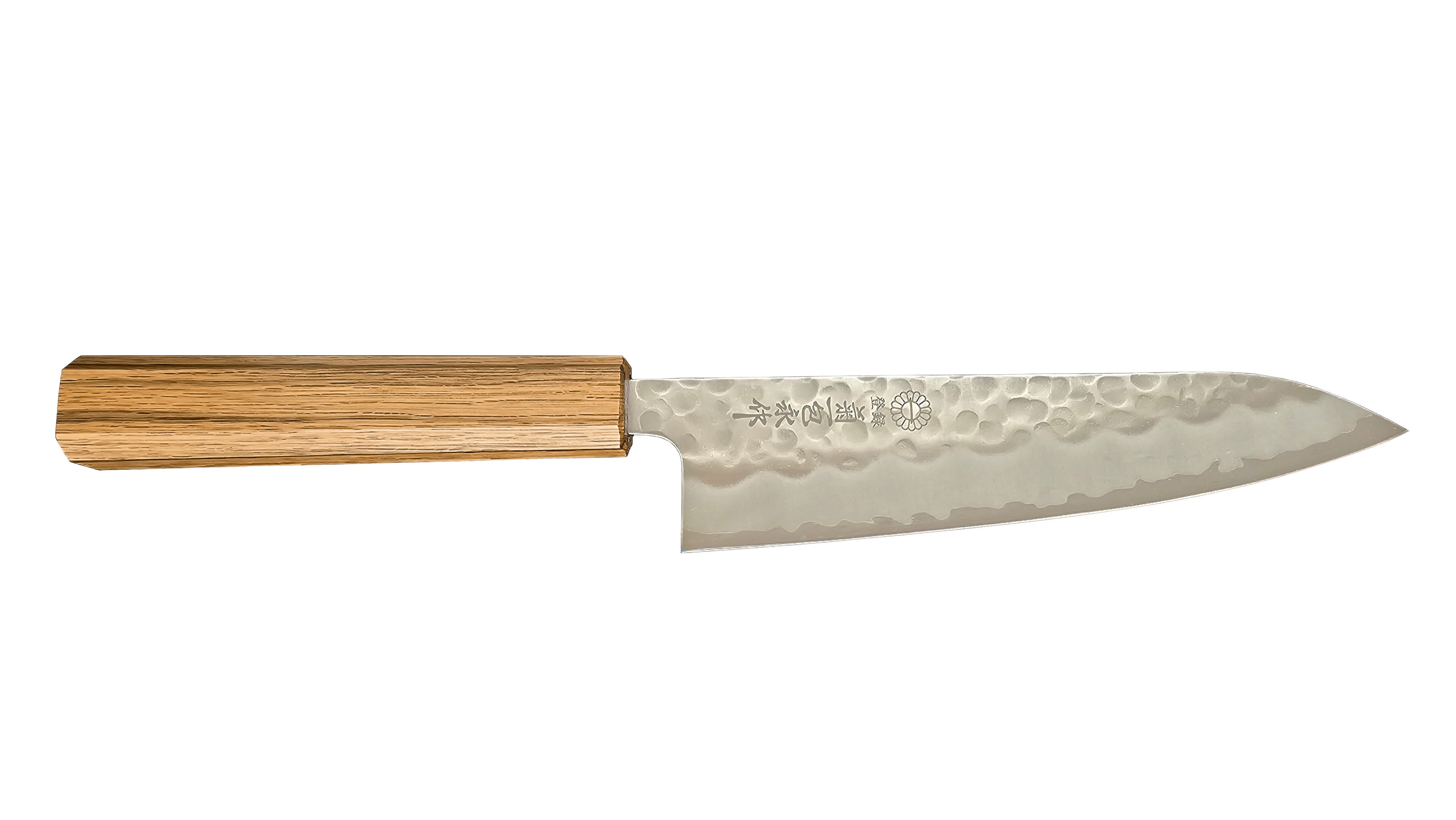 KANKIKUSUI Knifes, Kitchen knife, Japanese chef knife, hand forged high carbon steel sharp cooking knife, suitable for meat, fish, vegetables, and van KC-813 Namishibuki Wa-Santoku Damascus 180mm Kitchen Cutlery Knife