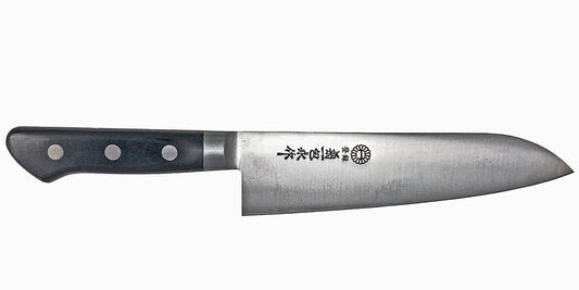 Kikuichi Cutlery Carbon Steel Series Santoku. Available in 18 cm.