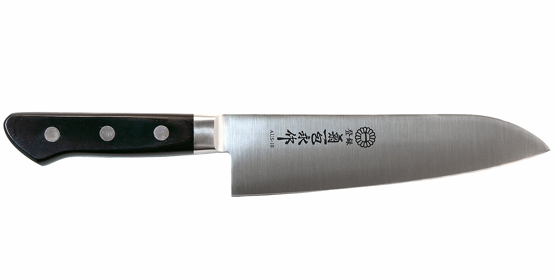 Kikuichi Cutlery Molybdenum Stainless Steel Santoku. All purpose knife available in 18 cm.